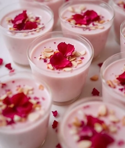 Chilled Rose Tea Panna Cotta Recipe